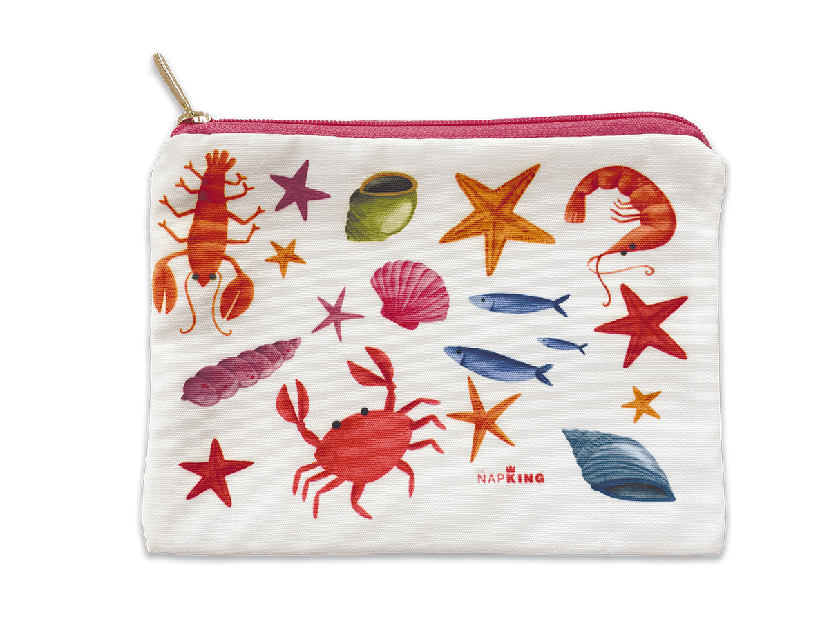 Cotton Trousse «Marzamemi», 100% Made in Italy The Napking