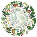 Menù di Natale Cotton Satin mantel con ilustrado Italian Christmas menu print, vista 7