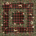 Merry Moments Premium Linen tablecloth with festive print, view 5