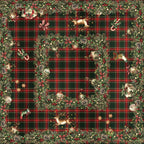 Merry Moments Premium Linen tablecloth with festive print, view 5