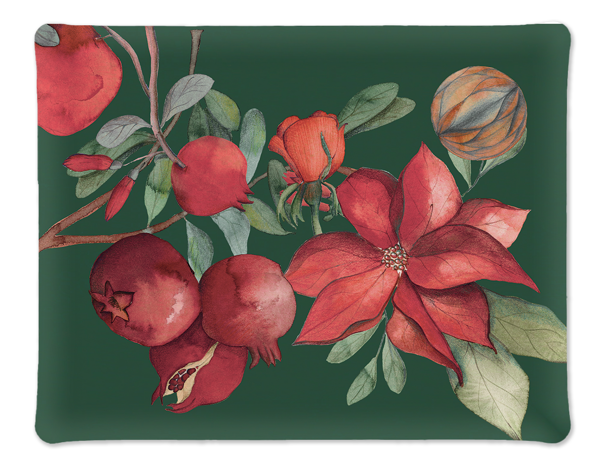 Tray «Grenade» Green Variant, 100% Made in Italy - The Napking