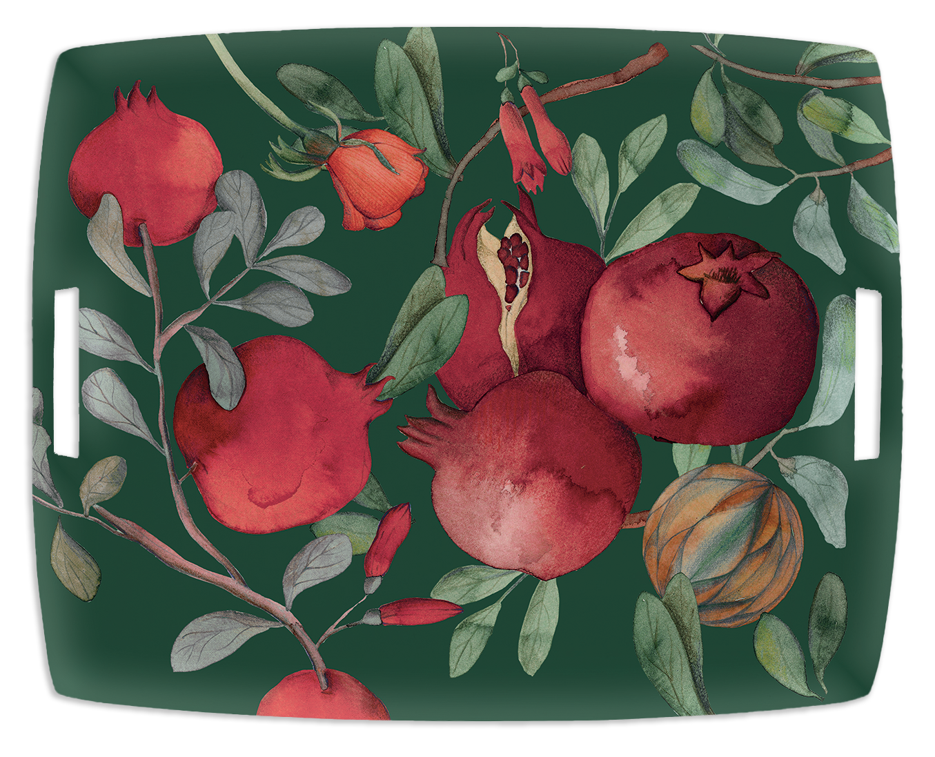 Tray «Grenade» Green Variant, 100% Made in Italy - The Napking