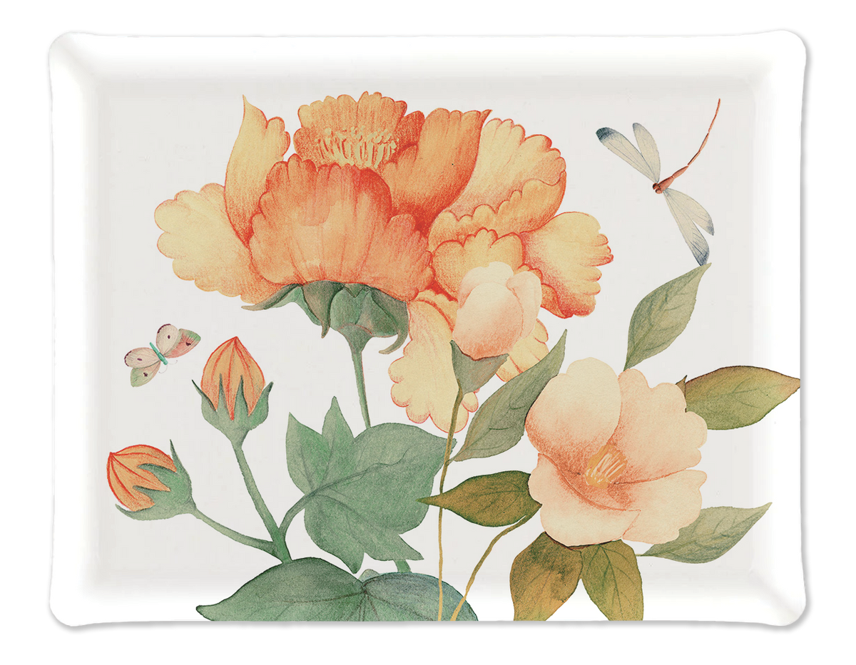 Tray «Peony», 100% Made in Italy - The Napking