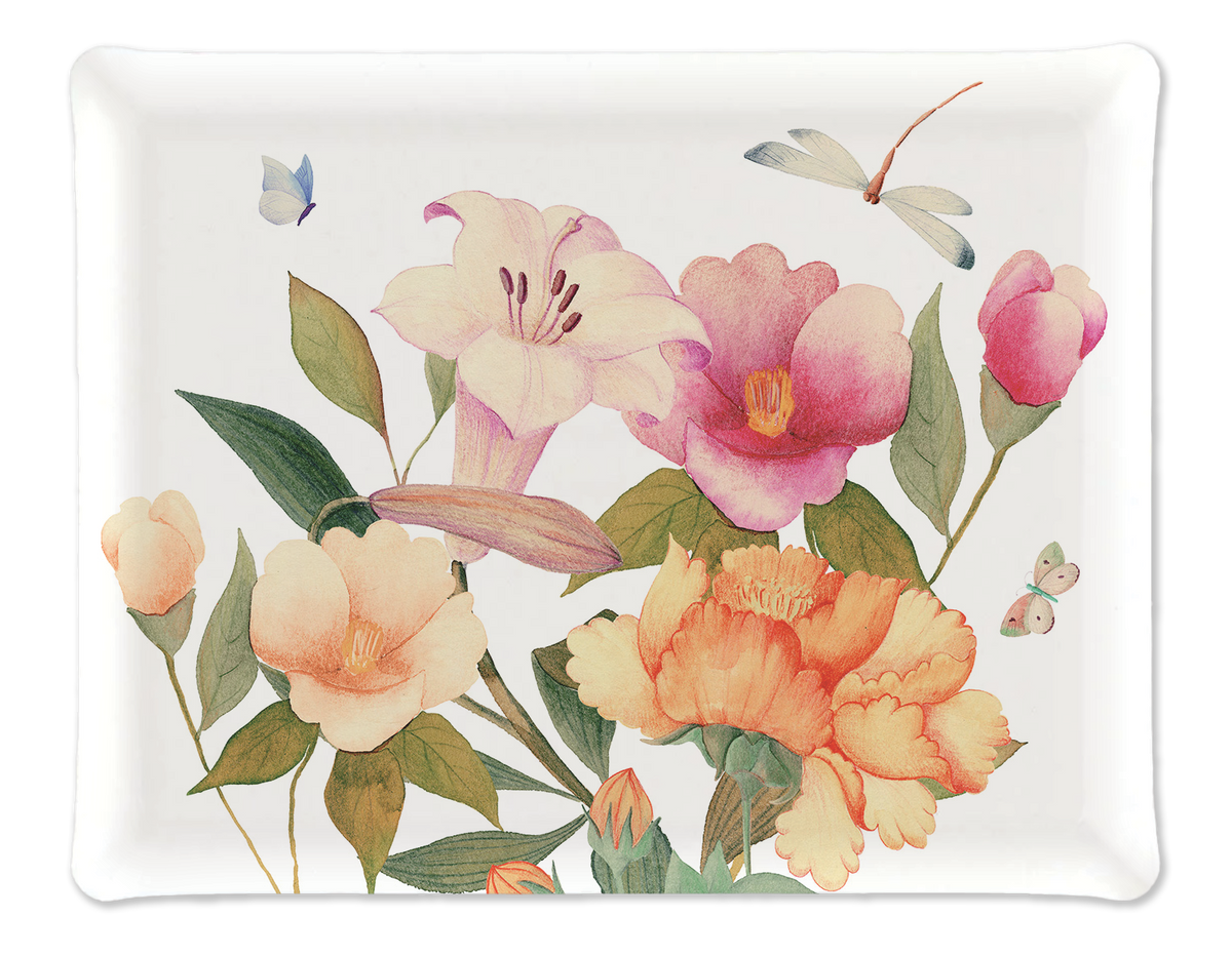 Tray «Peony», 100% Made in Italy - The Napking