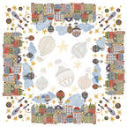 Nappe en satin de coton Mongolfiere 100% Made in Italy The Napking