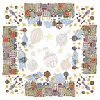 Nappe en satin de coton Mongolfiere 100% Made in Italy The Napking