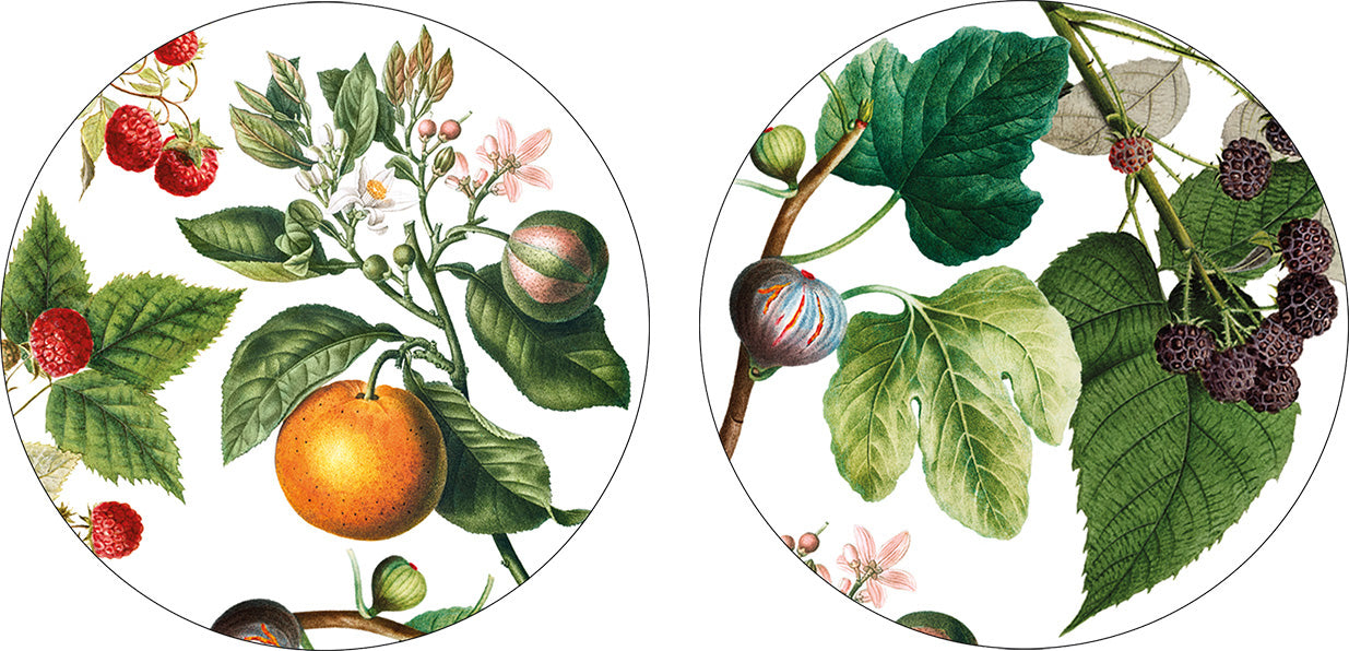 Set of 2 coasters Montedoro wood and cork - 100% Made in Italy