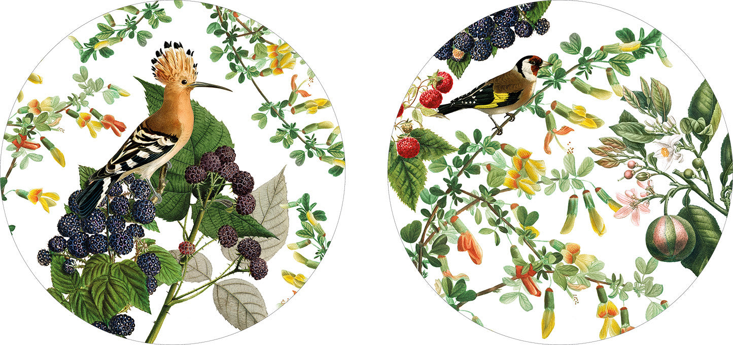 Set of 2 round hardboard placemats Montedoro 100% Made in Italy