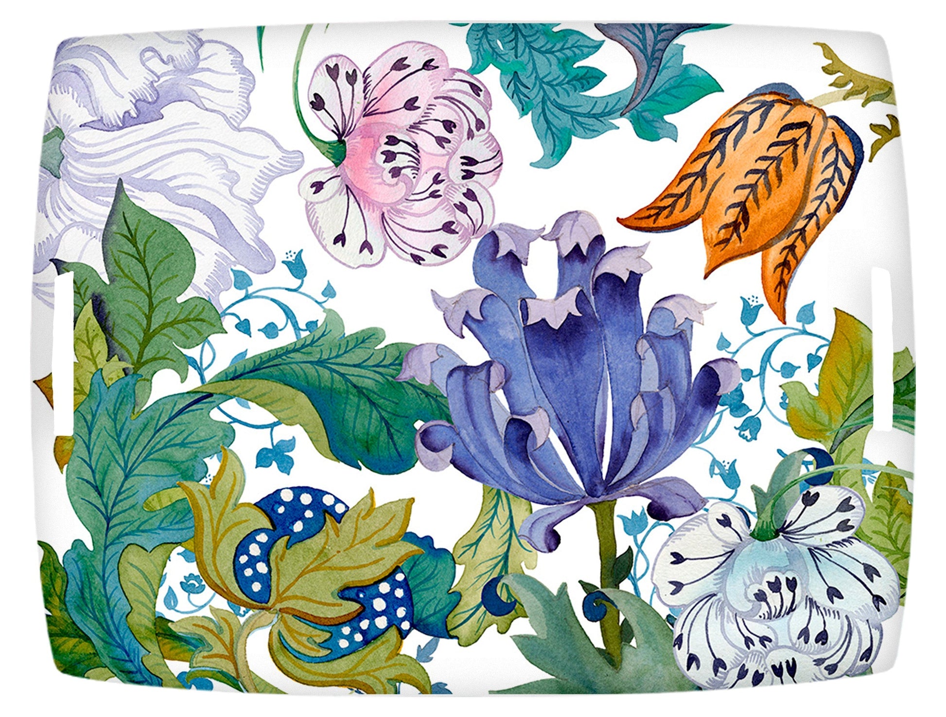 Morris Acrylic Tray with Printed Linen, The Napking home textile