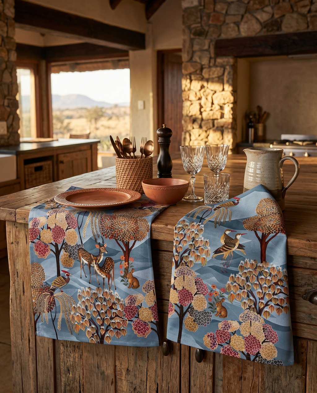 Motswiri Premium Linen Kitchen Towel, The Napking home textile, Kitchen Towel Var. 1