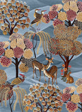 Motswiri Premium Linen kitchen towel with organic print, Kitchen Towel Var. 2