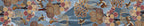Motswiri Premium Linen table runner with organic print, view 2