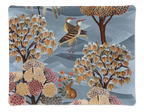 Motswiri acrylic tray with digitally printed linen, 46 × 36 cm