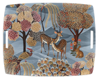 Motswiri acrylic tray with digitally printed linen, 54 × 43 cm