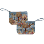Motswiri velvet pochette with nature-inspired print, view 2