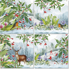 Set Of 4 Napkins «Beaumont» 100% Made in Italy The Napking