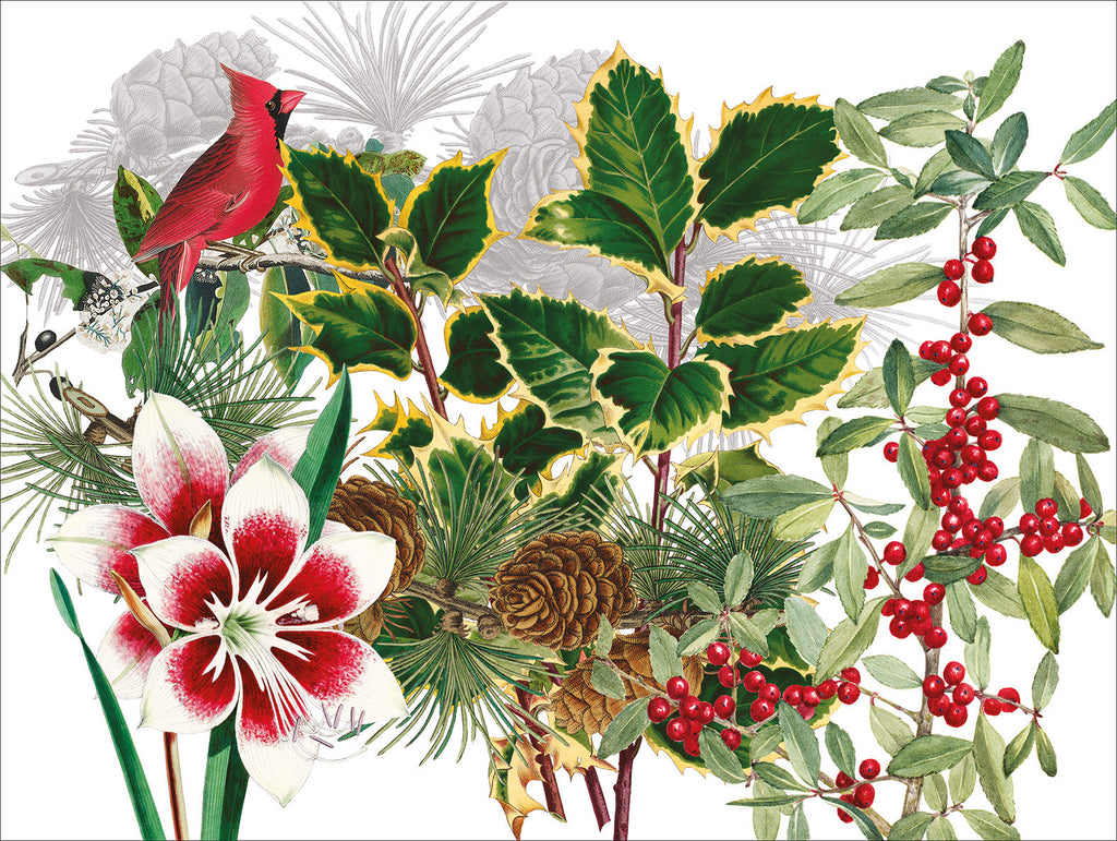 Set of 2 rectangular hardboard placemats «Natalia», 100% Made in Italy - The Napking