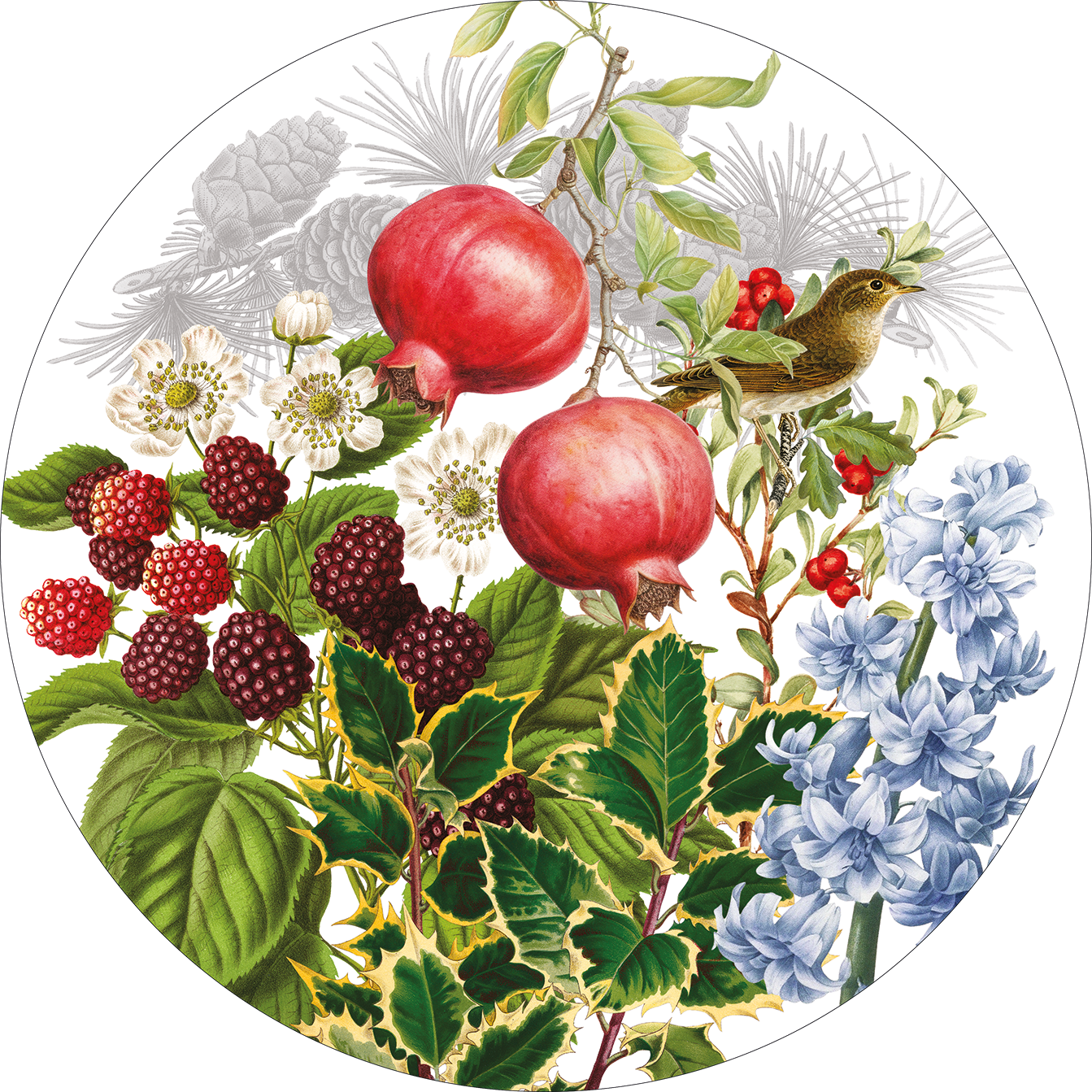 Set of 2 round hardboard placemats «Natalia» 100% Made in Italy - The Napking