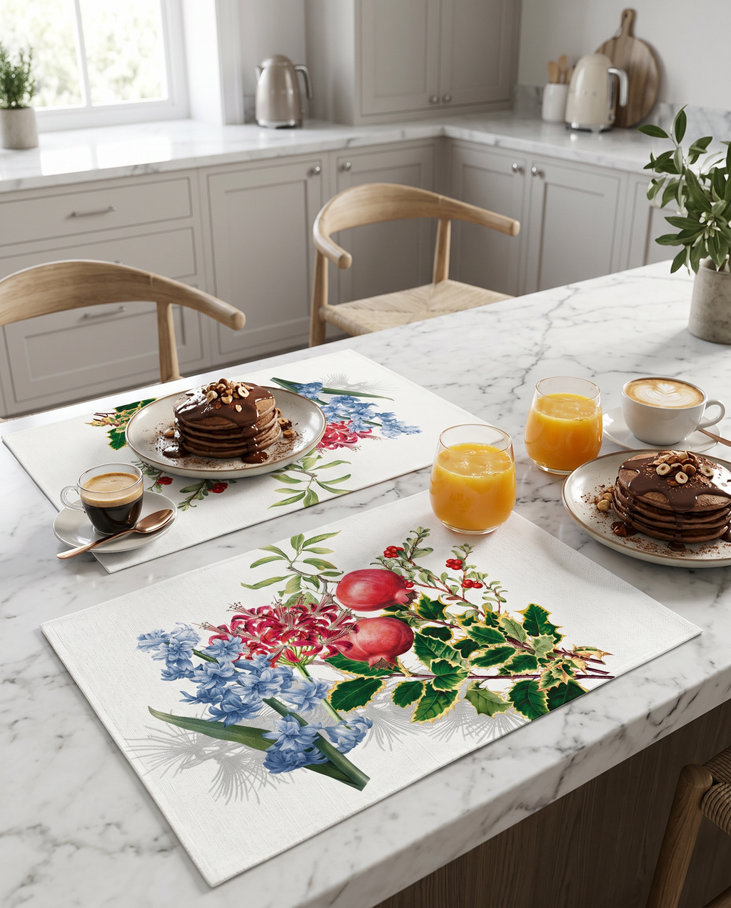 Natalia Set of 4 Pure Linen Placemats, The Napking home textile