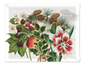 Natalia acrylic tray with digitally printed botanical linen, 46 × 36