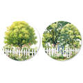 Houten onderzetters Nunny Cottage set van 2