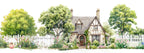Premium linnen tafelloper Nunny Cottage 100% Made in Italy
