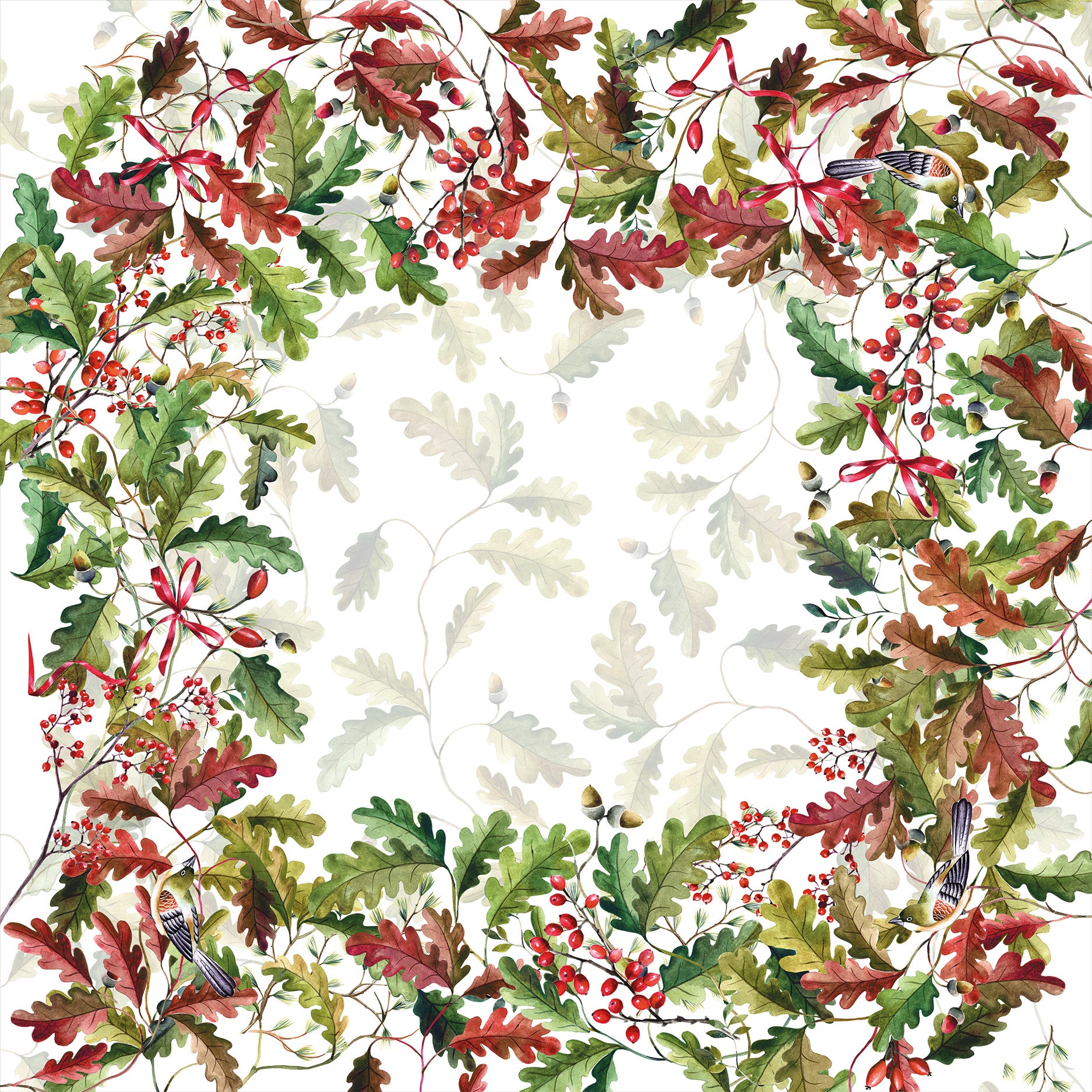 Premium Linen Tablecloth «Oak» 100% Made in Italy - The Napking