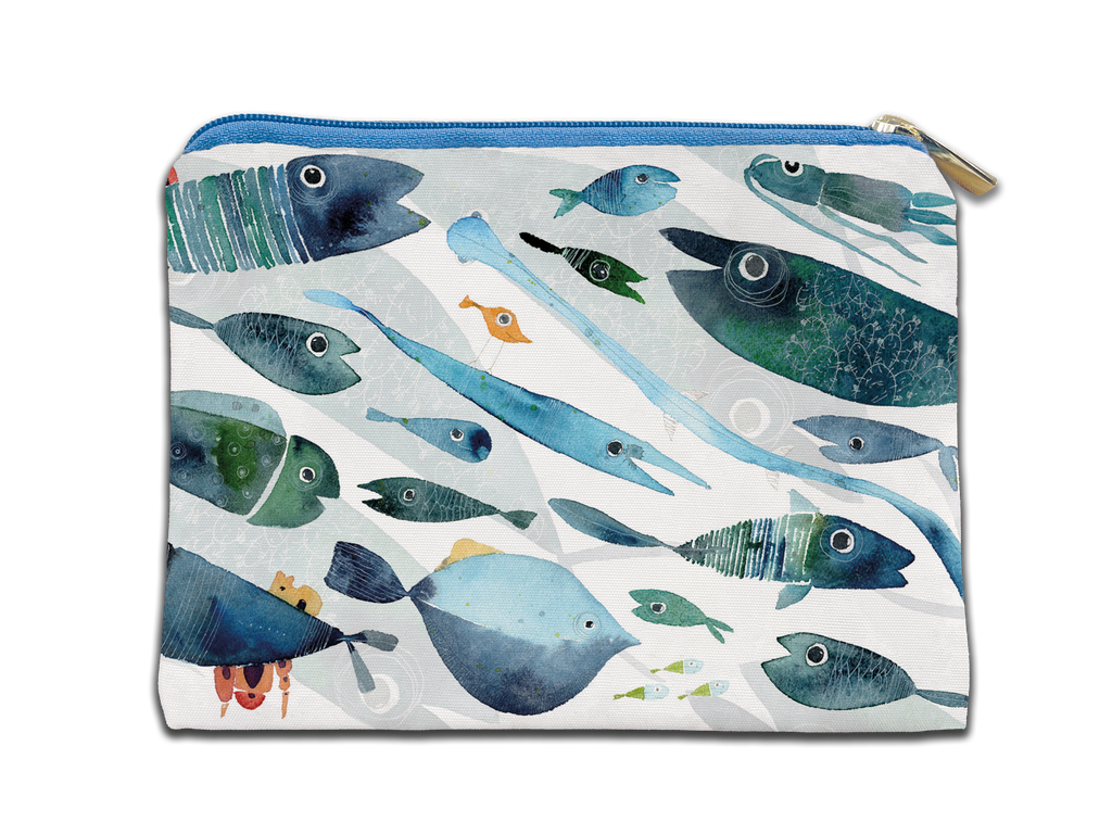 Cotton Trousse «Oltremare», 100% Made in Italy - The Napking