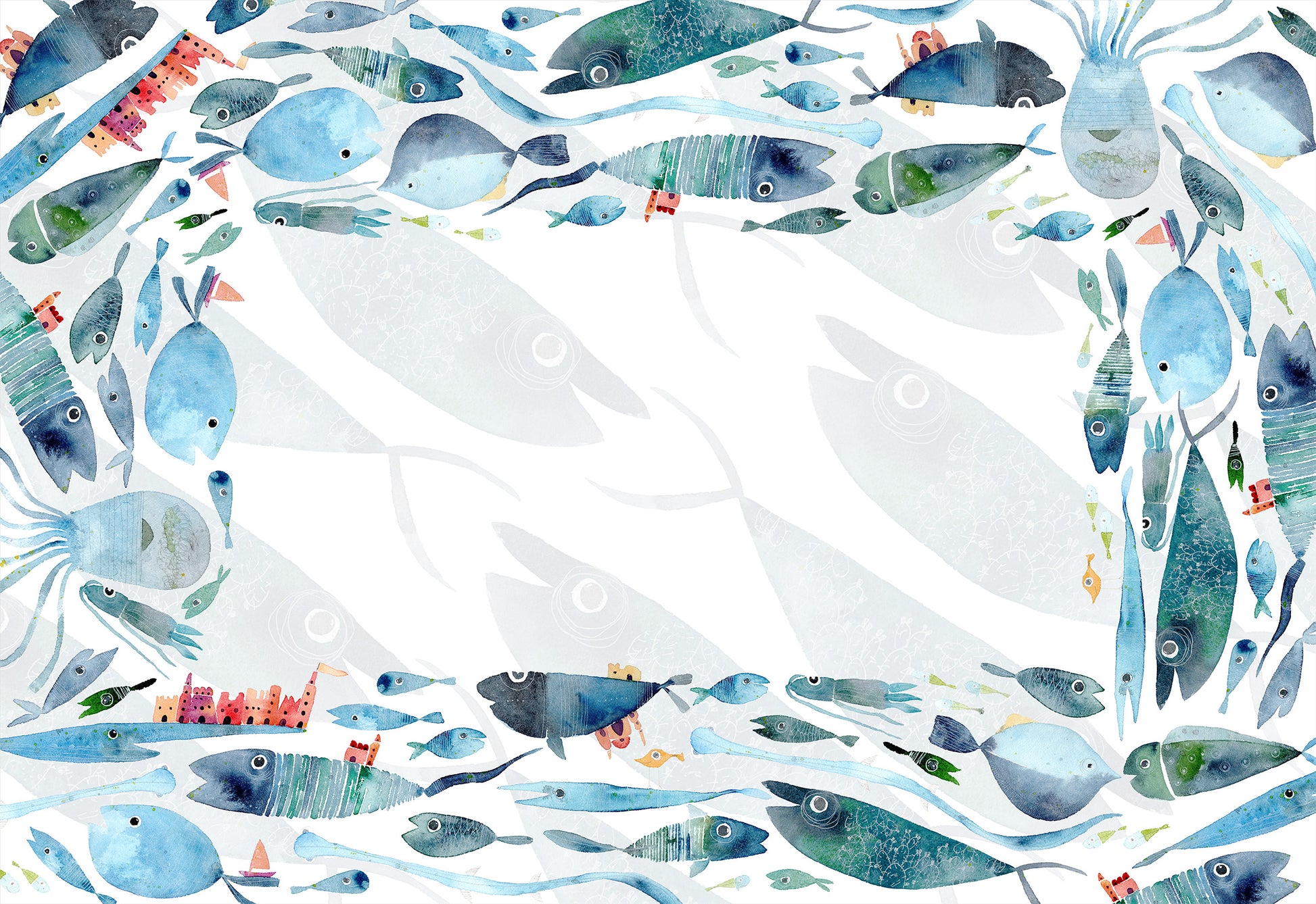 Linen Tablecloth «Oltremare», 100% Made in Italy - The Napking