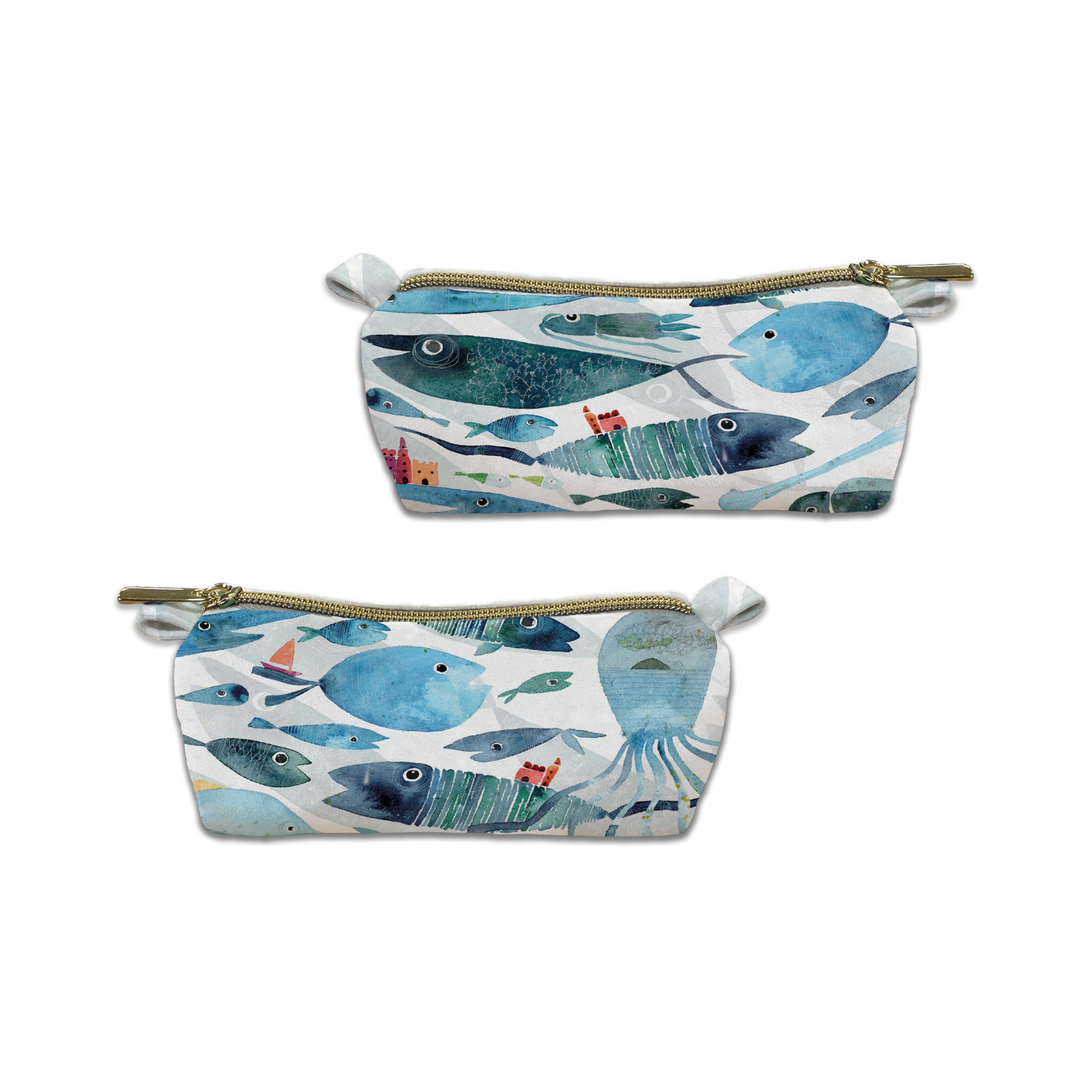 Velvet Case «Oltremare»,100% Made in Italy - The Napking