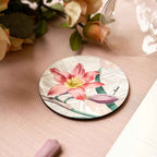 Set aus 2 Untersetzern Winter Garden - 100% Made in Italy, aus Holz und Kork - The Napking
