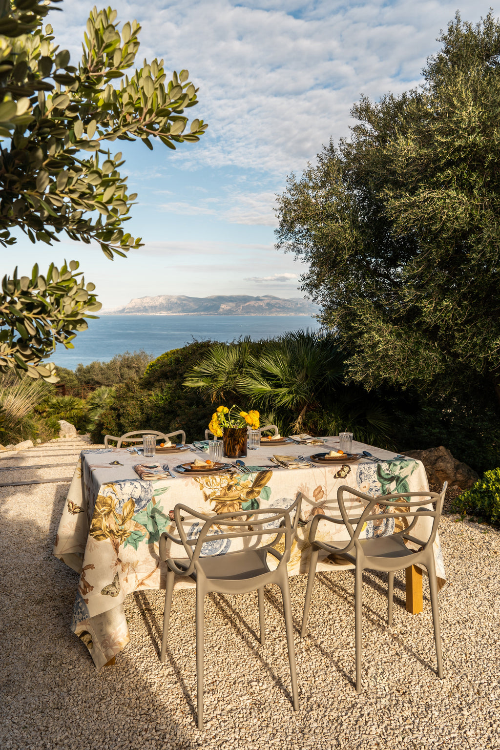 Linen Tablecloths «Piatti» by Vito Nesta 100% Made in Italy The Napking