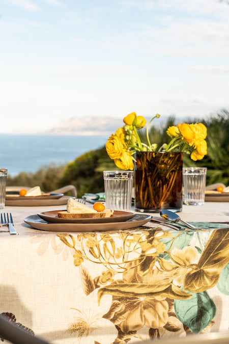 Linen Tablecloths «Piatti» by Vito Nesta 100% Made in Italy - The Napking