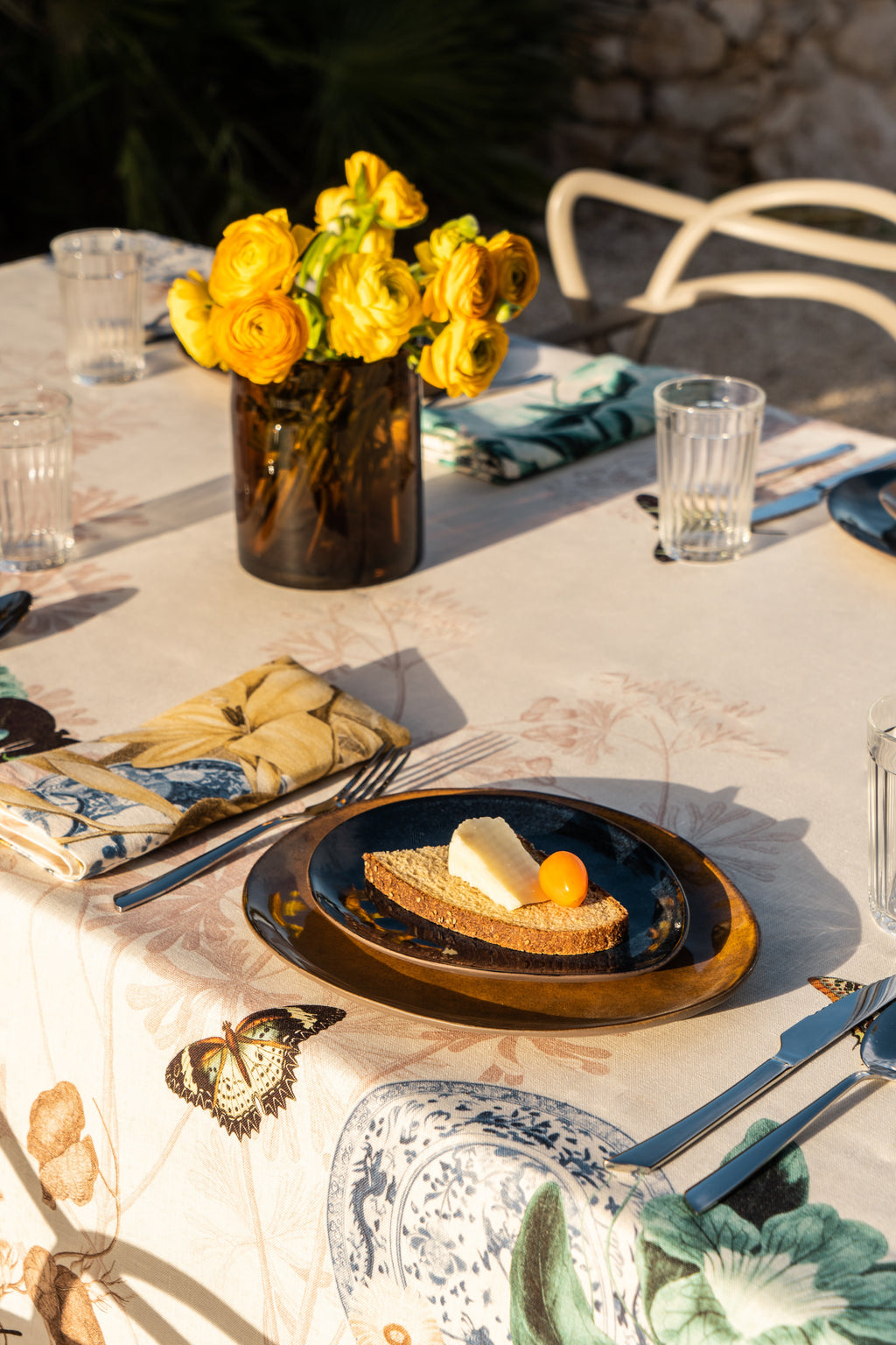 Linen Tablecloths «Piatti» by Vito Nesta 100% Made in Italy The Napking