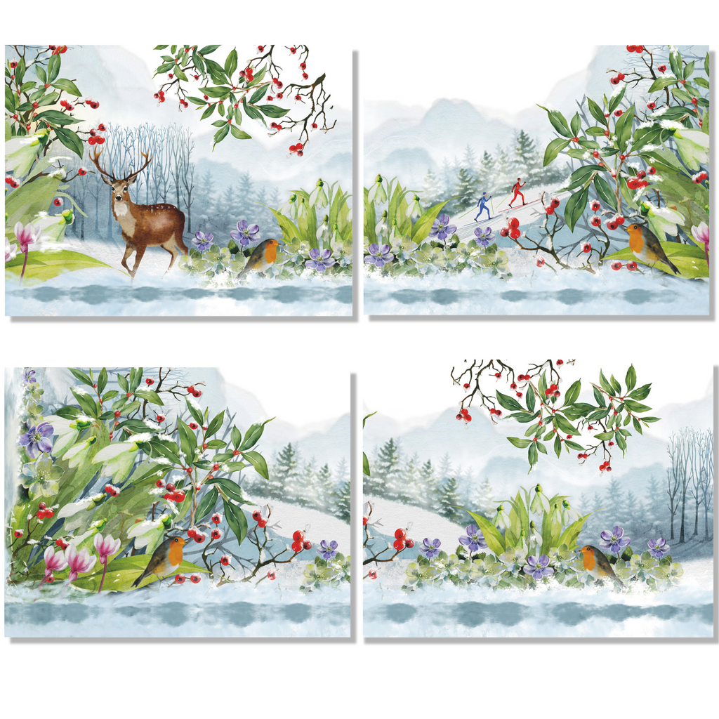 Set of 4 Placemats «Beaumont» Linen 100% Made in Italy - The Napking