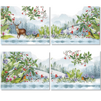 Set de 4 Manteles individuales «Beaumont» Linen 100% Made in Italy - The Napking