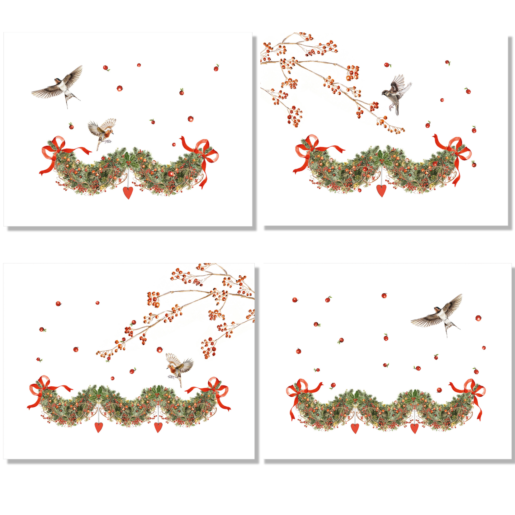 Set of 4 Placemats «Janine» Linen 100% Made in Italy - The Napking