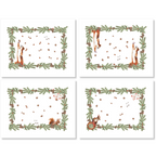 Set de 4 sets de table «The Squirrel» lin 100% Made in Italy - The Napking