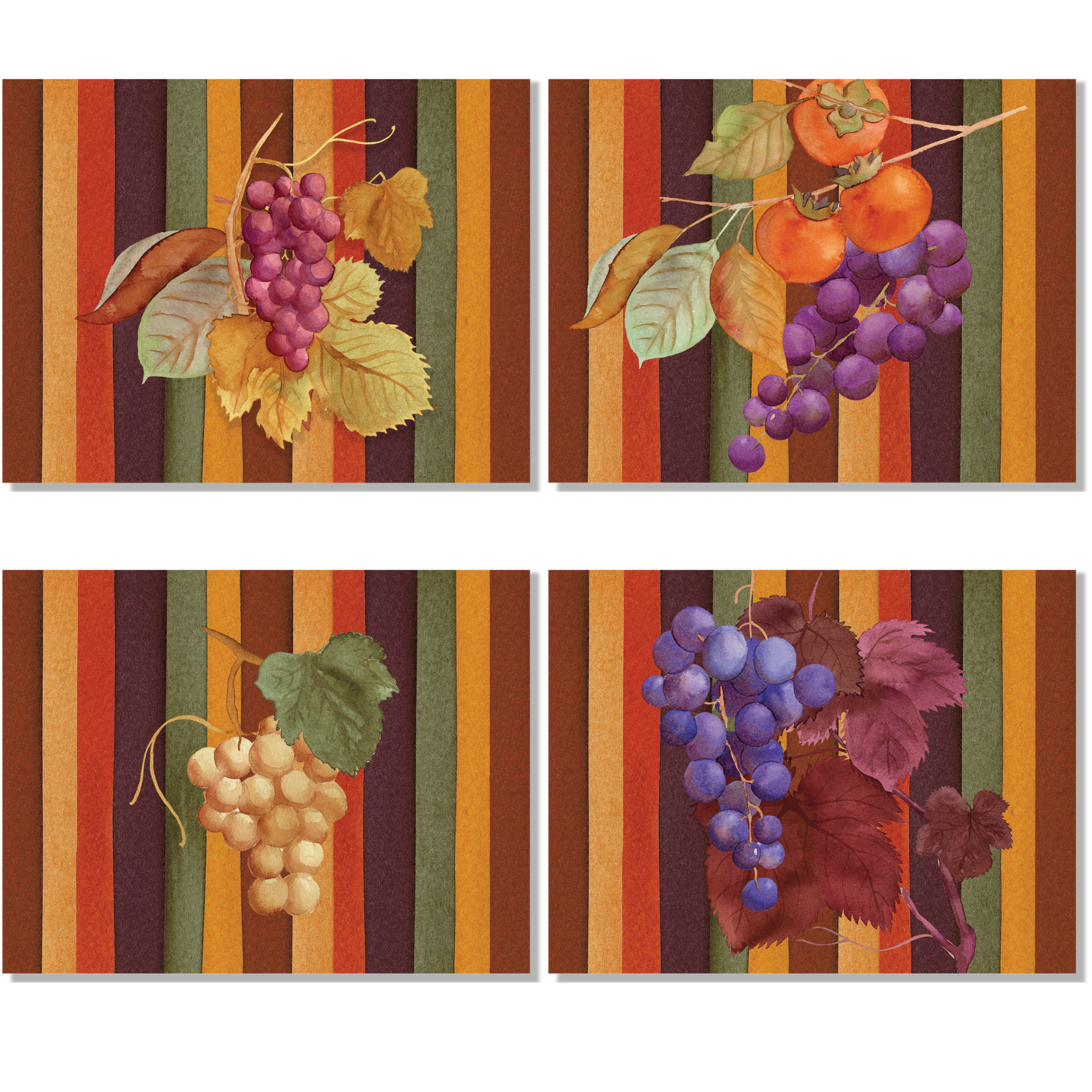 Set of 4 Placemats «Bacco» Linen 100% Made in Italy The Napking