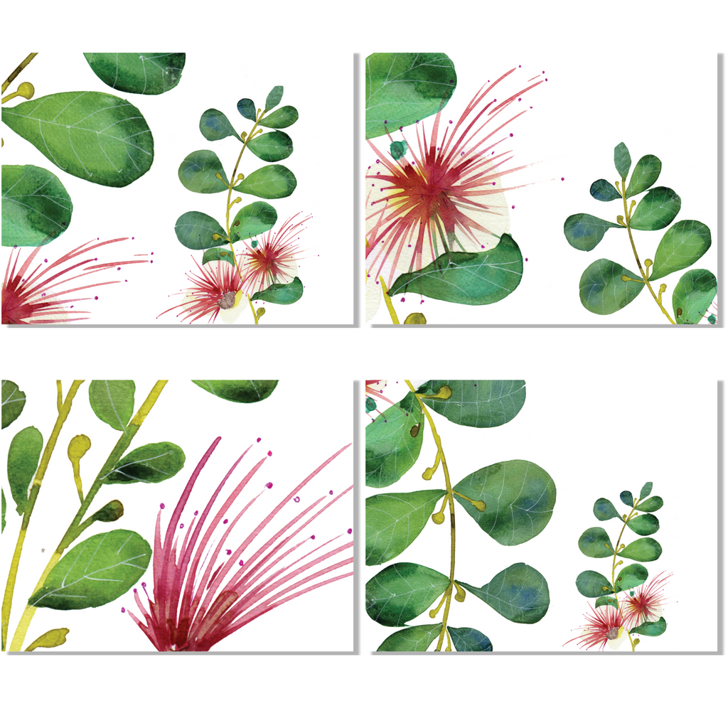 Set of 4 Placemats «Capperi» Linen 100% Made in Italy - The Napking