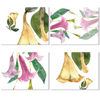 Set de 4 sets de table «Datura» lin 100% Made in Italy The Napking