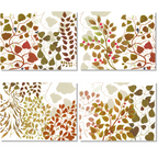 Set aus 4 Tischsets Foliage Leinen 100% Made in Italy The Napking