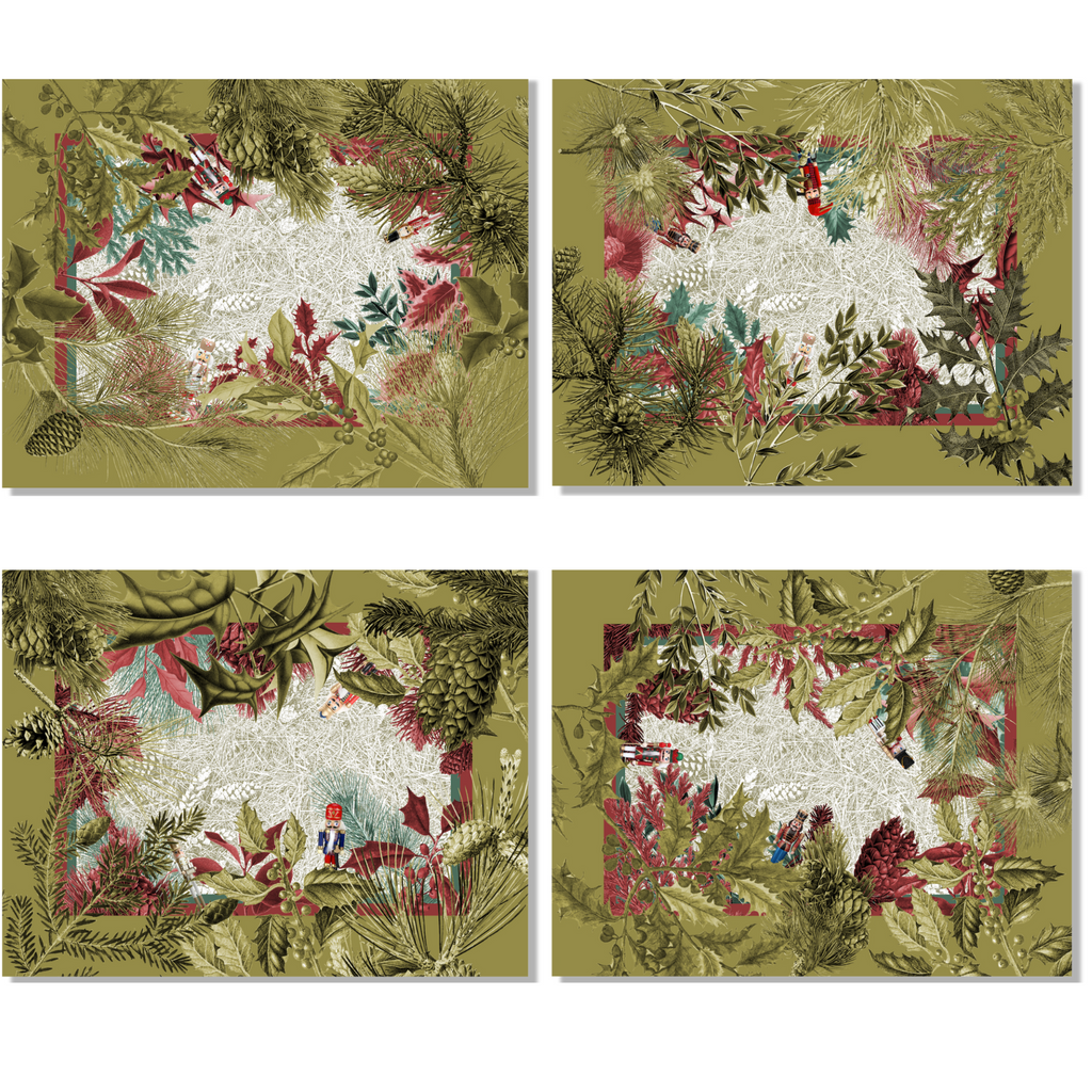 Set of 4 Placemats «Schiaccianoci» Linen 100% Made in Italy