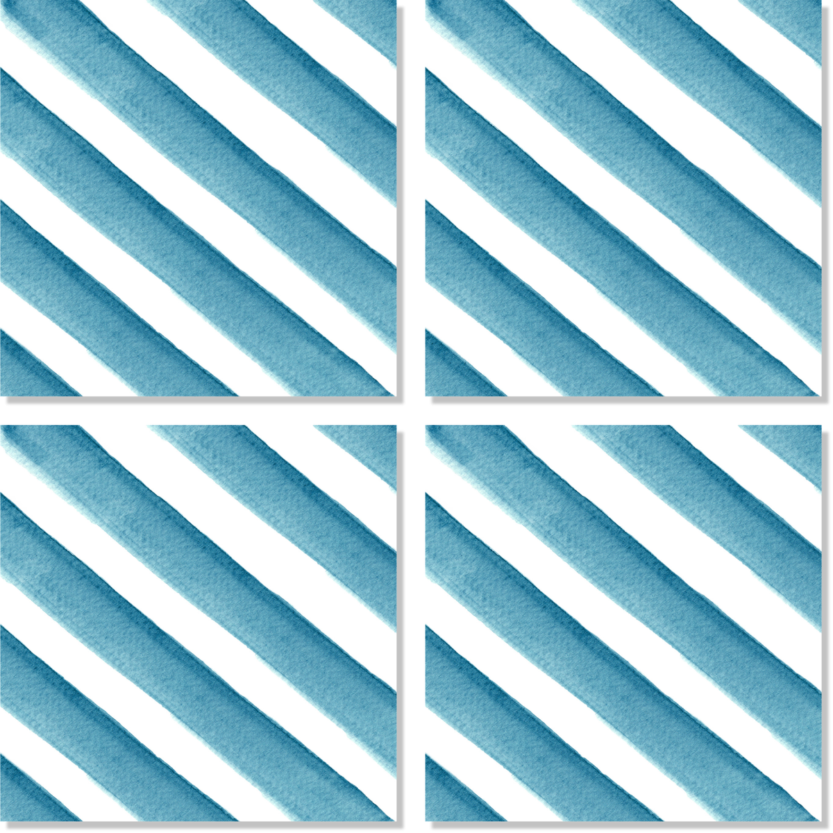 Set aus 4 Servietten Premium-Leinen Parallels