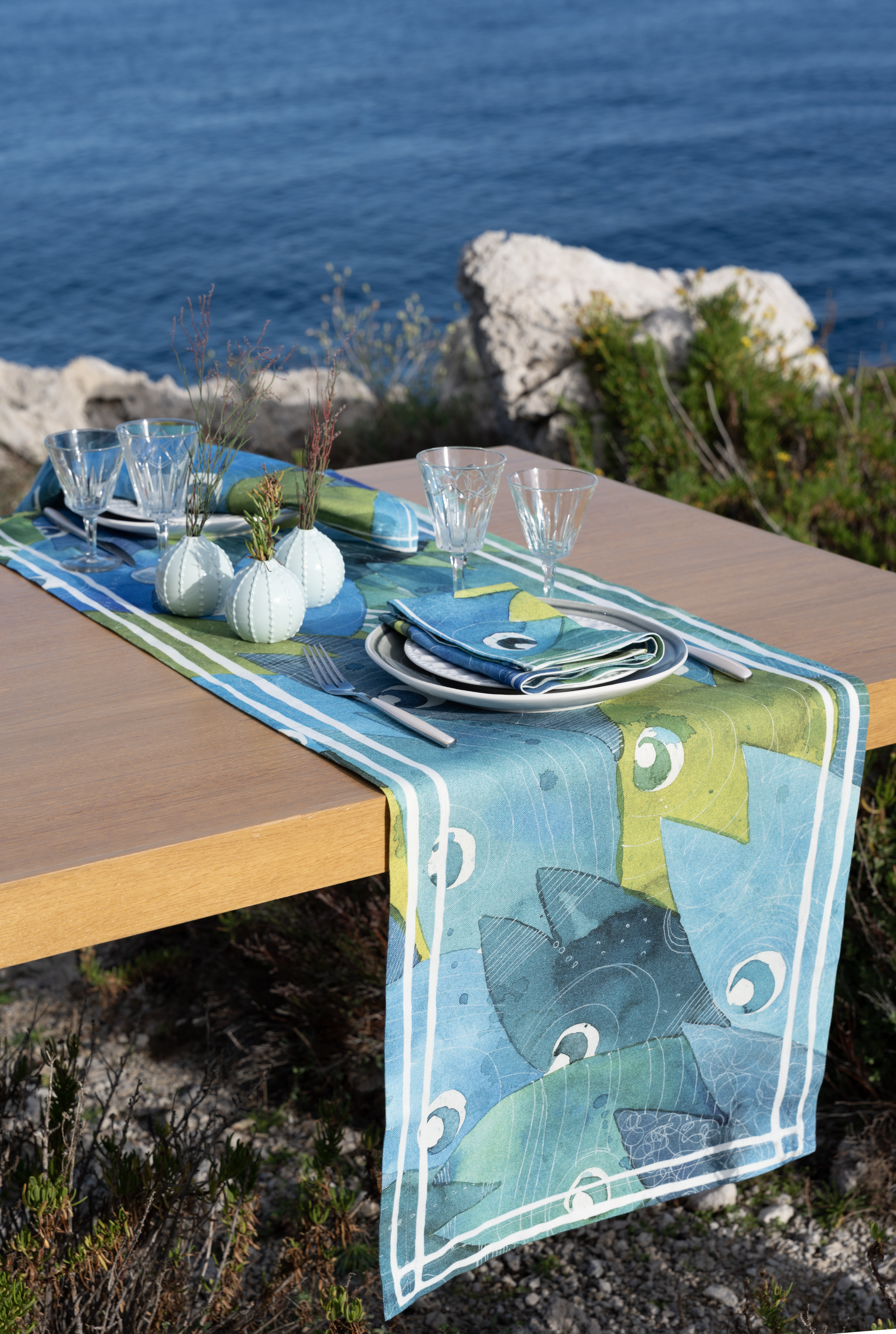 Pure Linen Runner Paranza 100% Made in Italy
