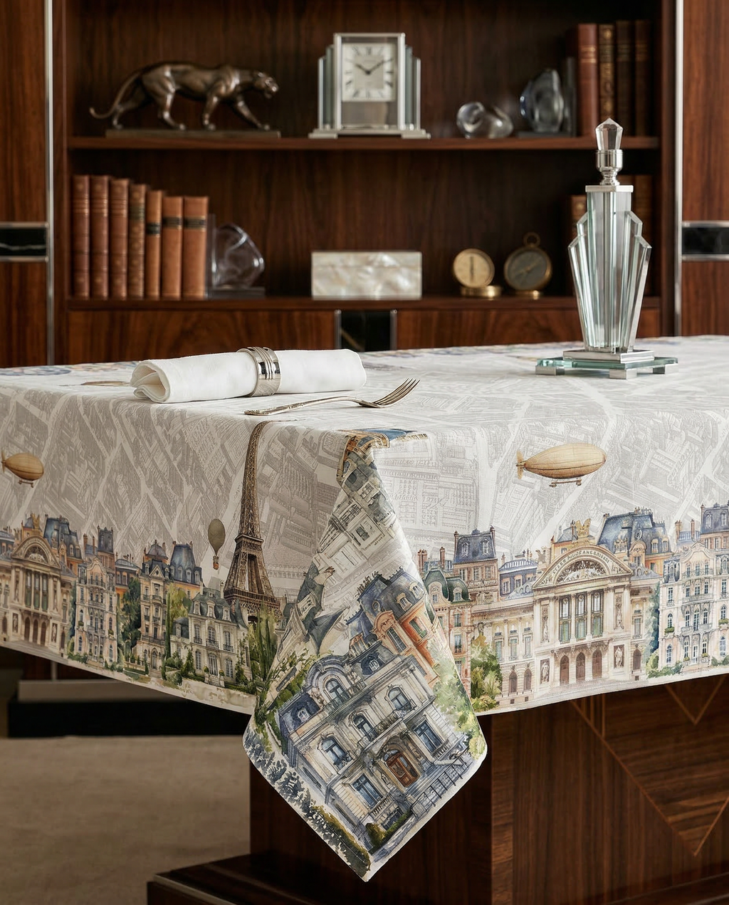 Paris Pure Linen Tablecloth, The Napking home textile, 110x110 cm