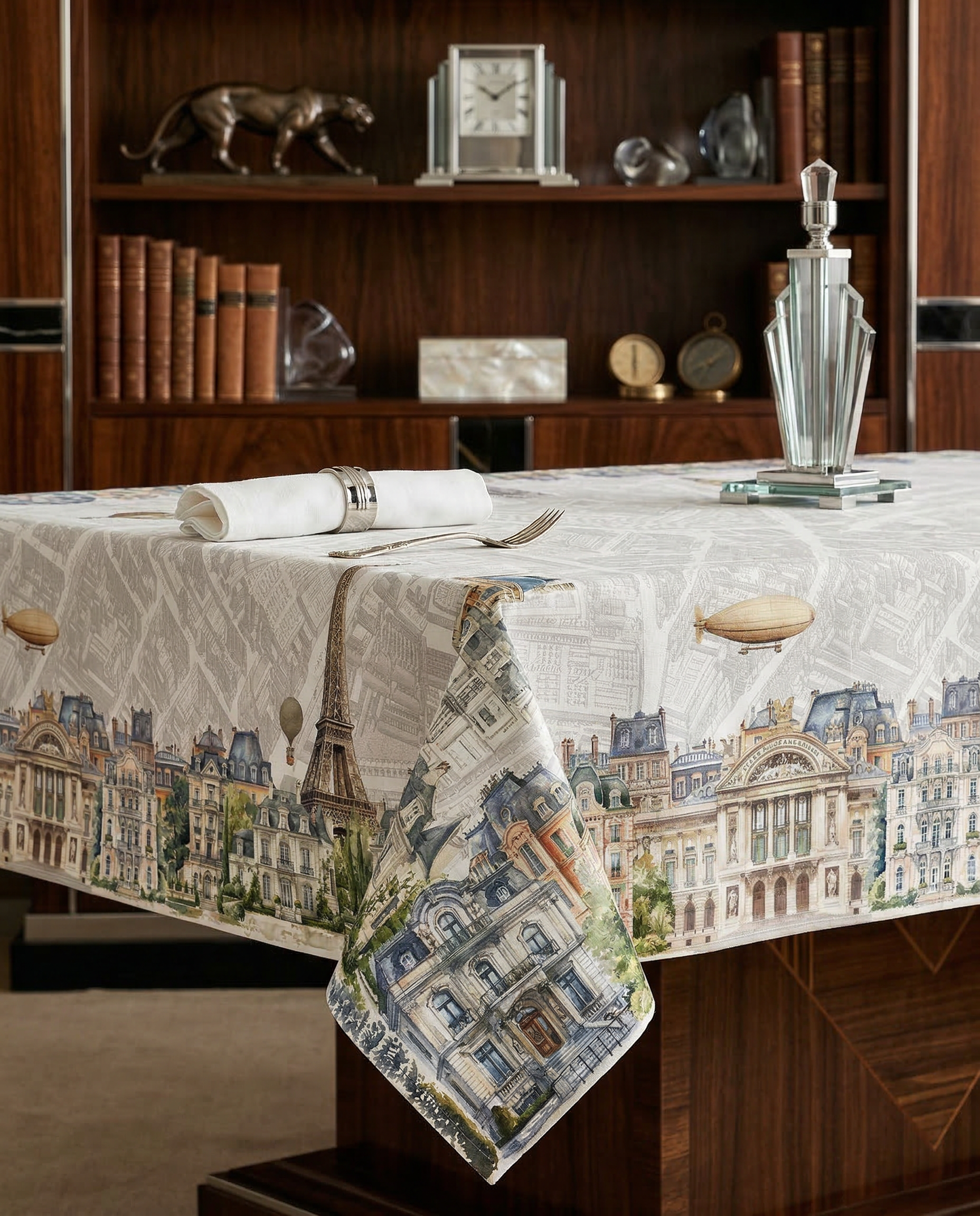 Paris Pure Linen Tablecloth, The Napking home textile, 110x110 cm