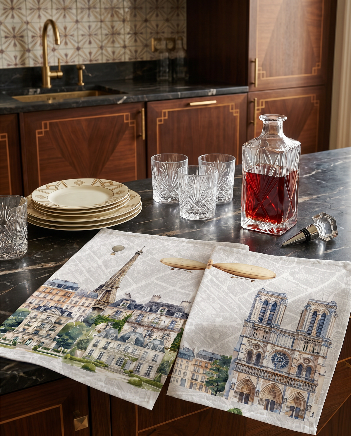 Paris Pure Linen Kitchen Towel, The Napking home textile, Kitchen Towel Var. 1