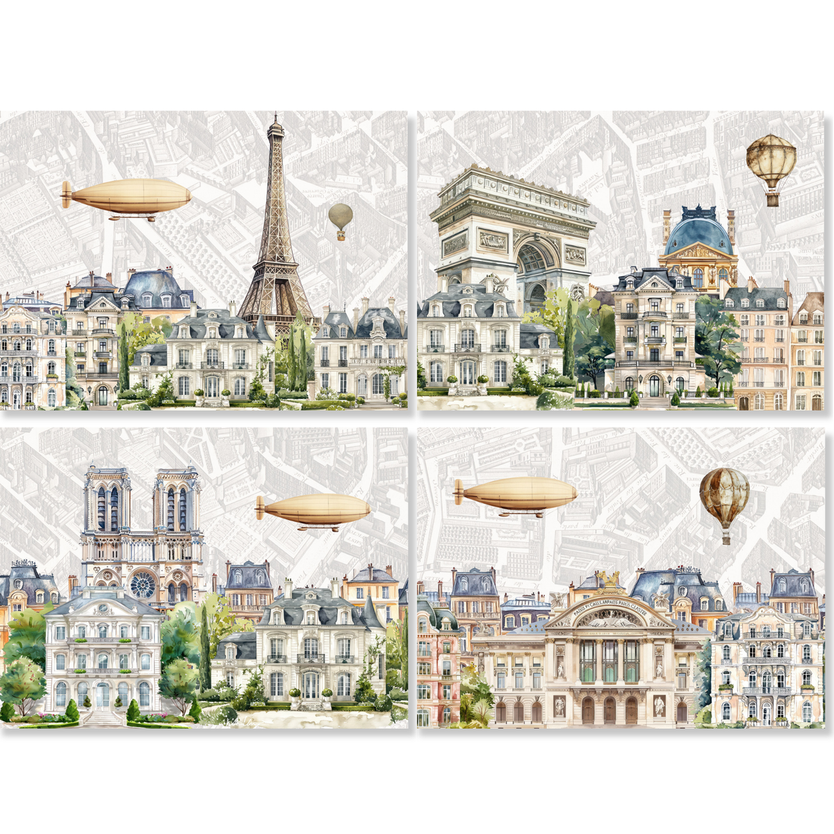 Paris Set of 4 Pure Linen Tischsets, The Napking home textile