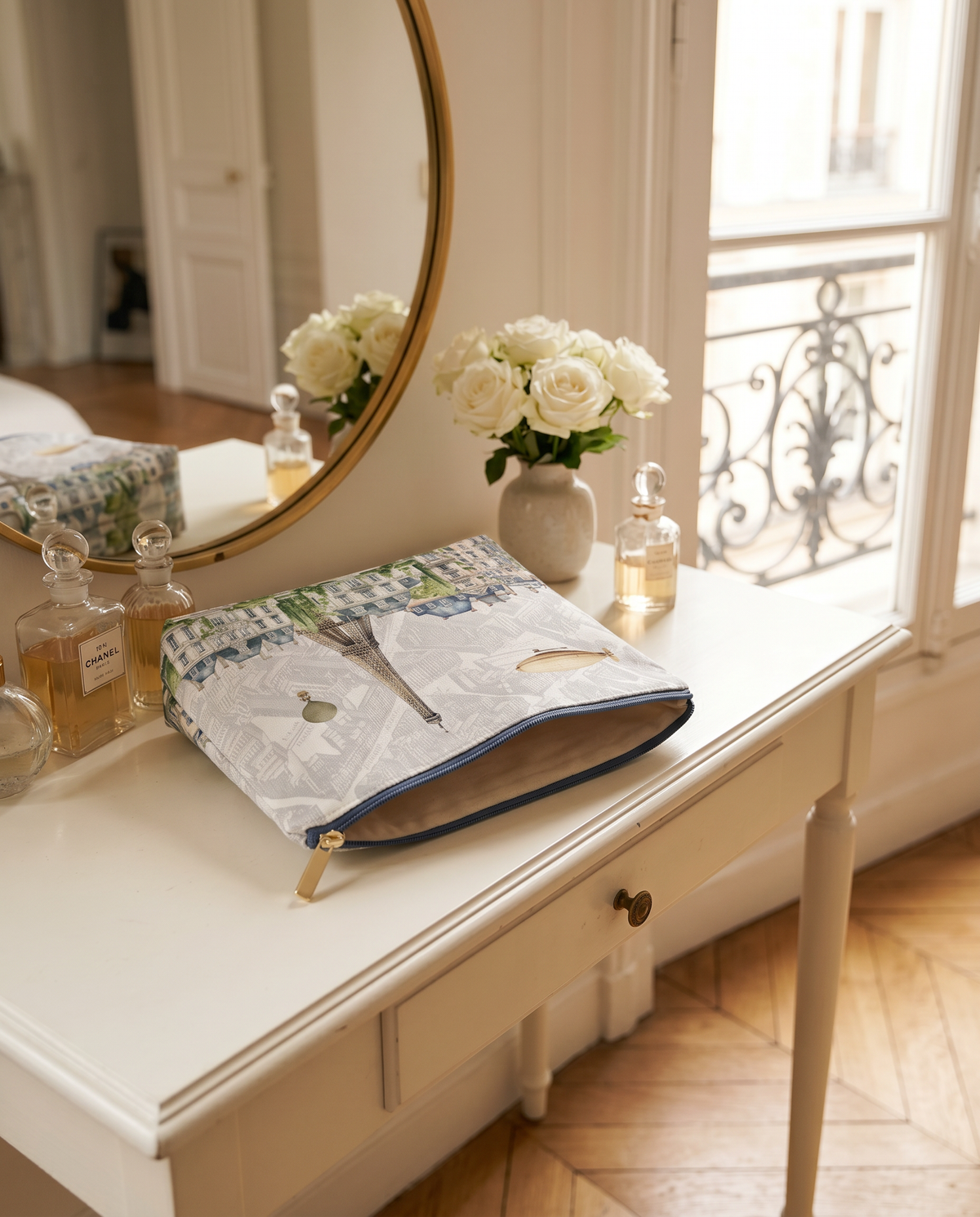 Paris Trousse en velours, The Napking home textile